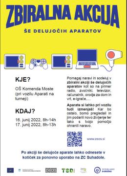 ZBIRALNA AKCIJA ŠE DELUJOČIH APARATOV